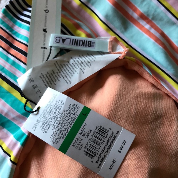 The Bikini Lab South Beach Striped Bathing Suit - Picture 5 of 5